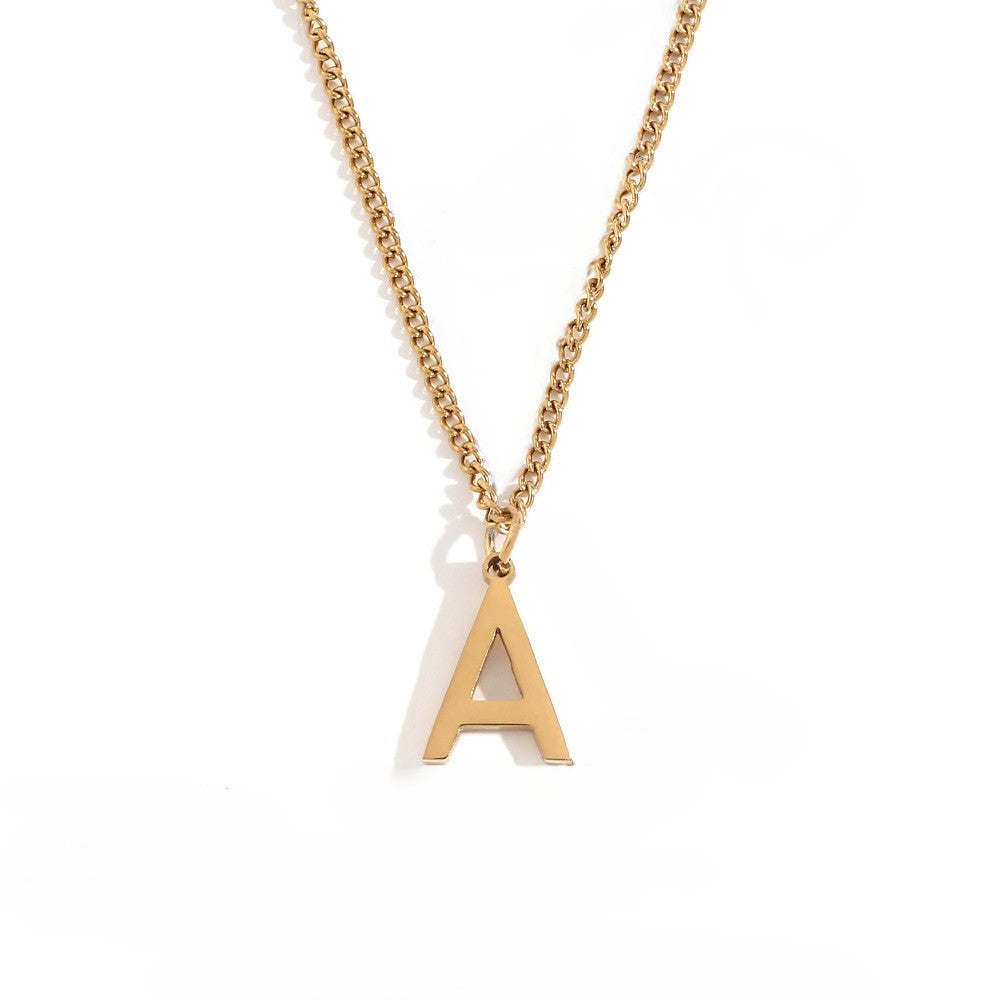 Timeless Gold Initial Pendant