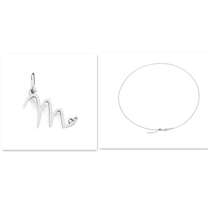 Initial Necklace - Signed with Love