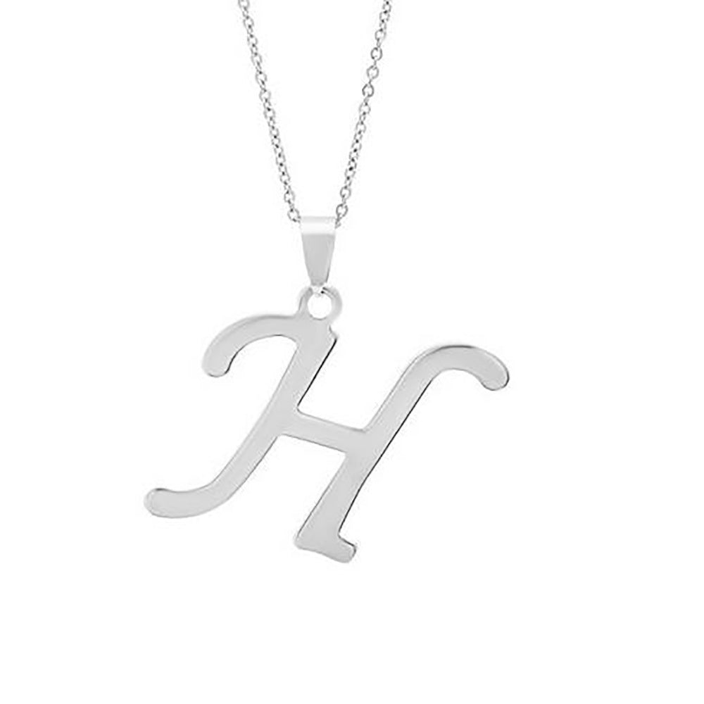 Elegant Flat Letter Necklace – Personalized Jewelry