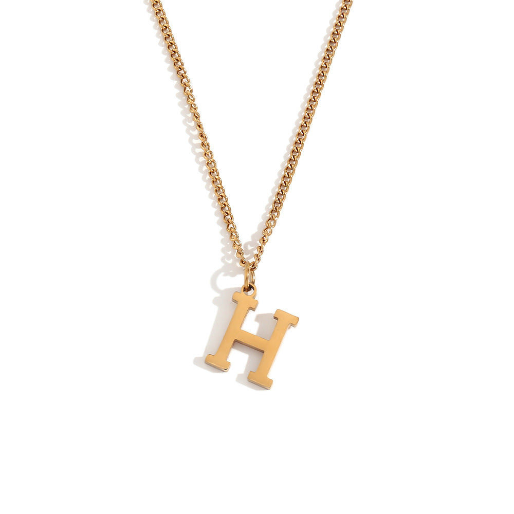 Timeless Gold Initial Pendant