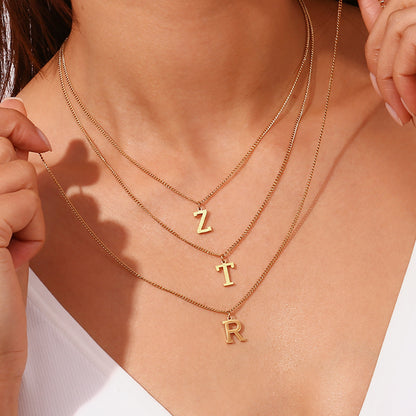 Timeless Gold Initial Pendant