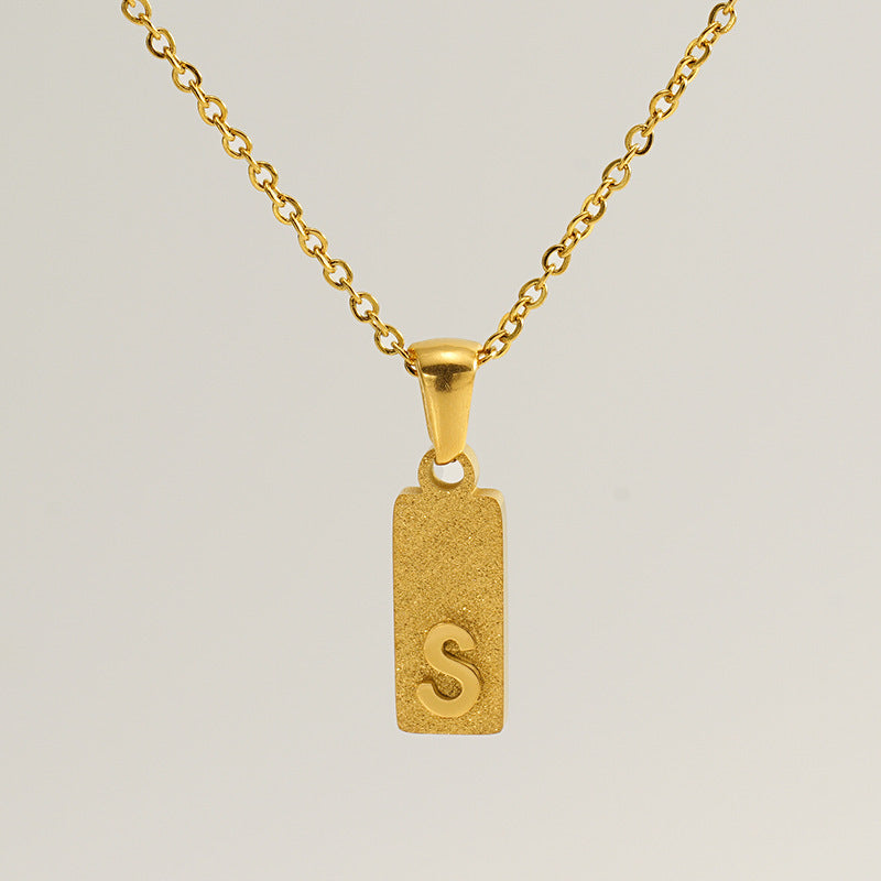 Urban Block Letter Necklace