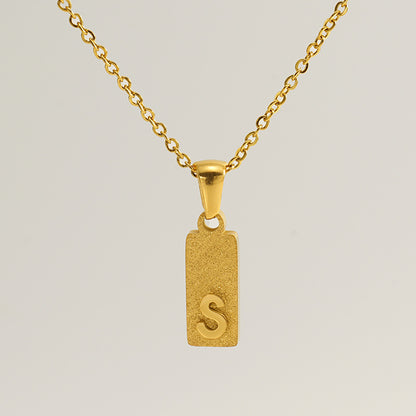 Urban Block Letter Necklace