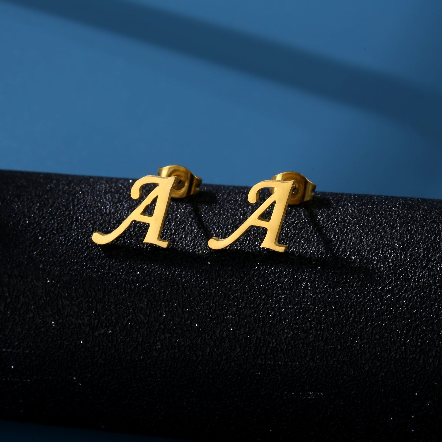 Golden Circle Initial Studs