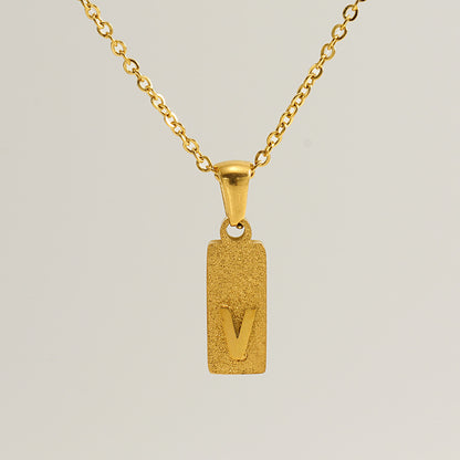 Urban Block Letter Necklace