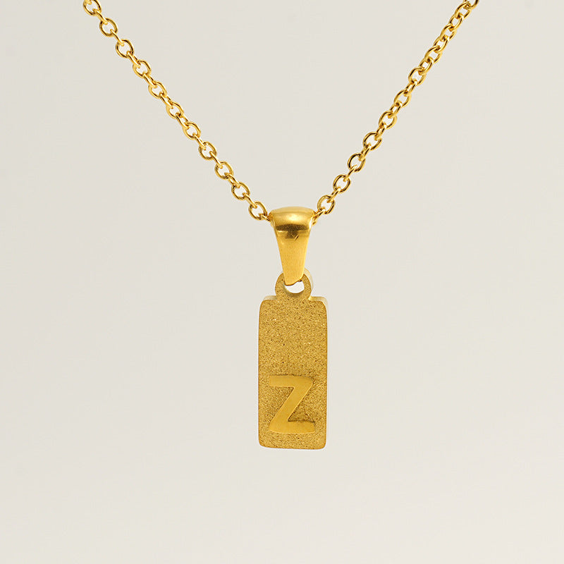 Urban Block Letter Necklace
