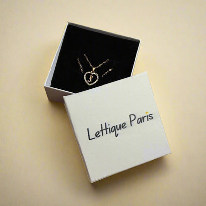 Golden Initial Charm Bracelet