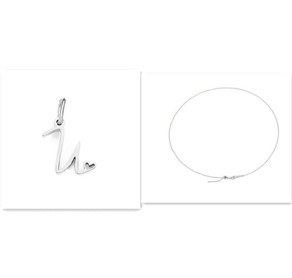 Initial Necklace - Signed with Love