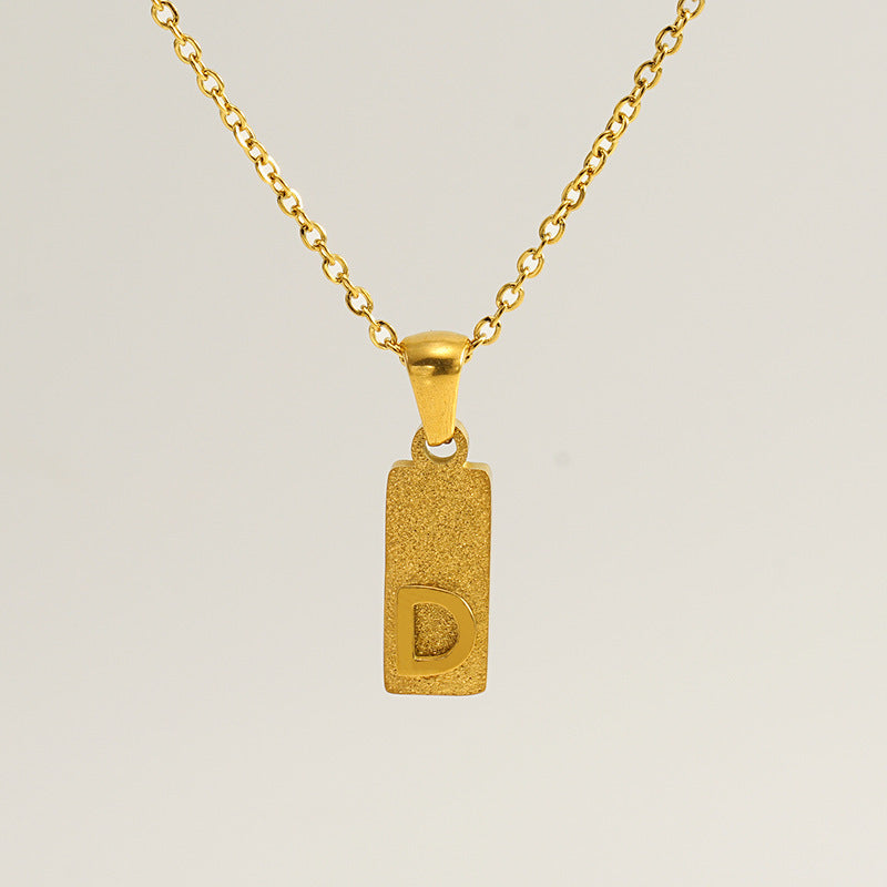Urban Block Letter Necklace