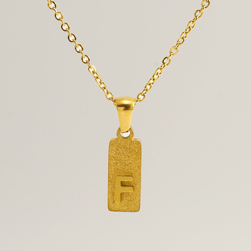 Urban Block Letter Necklace