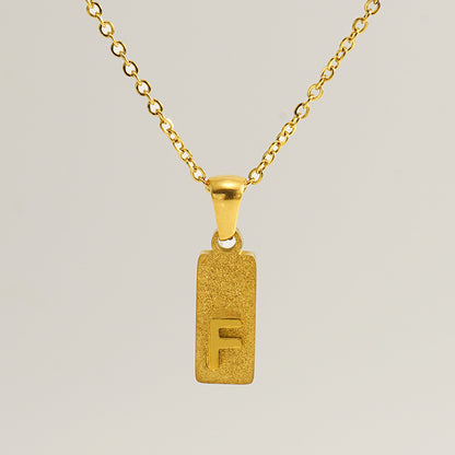 Urban Block Letter Necklace