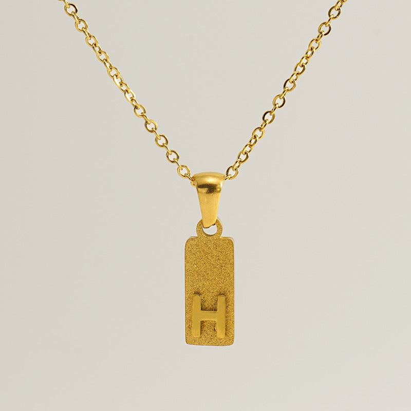 Urban Block Letter Necklace
