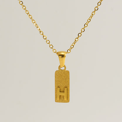 Urban Block Letter Necklace