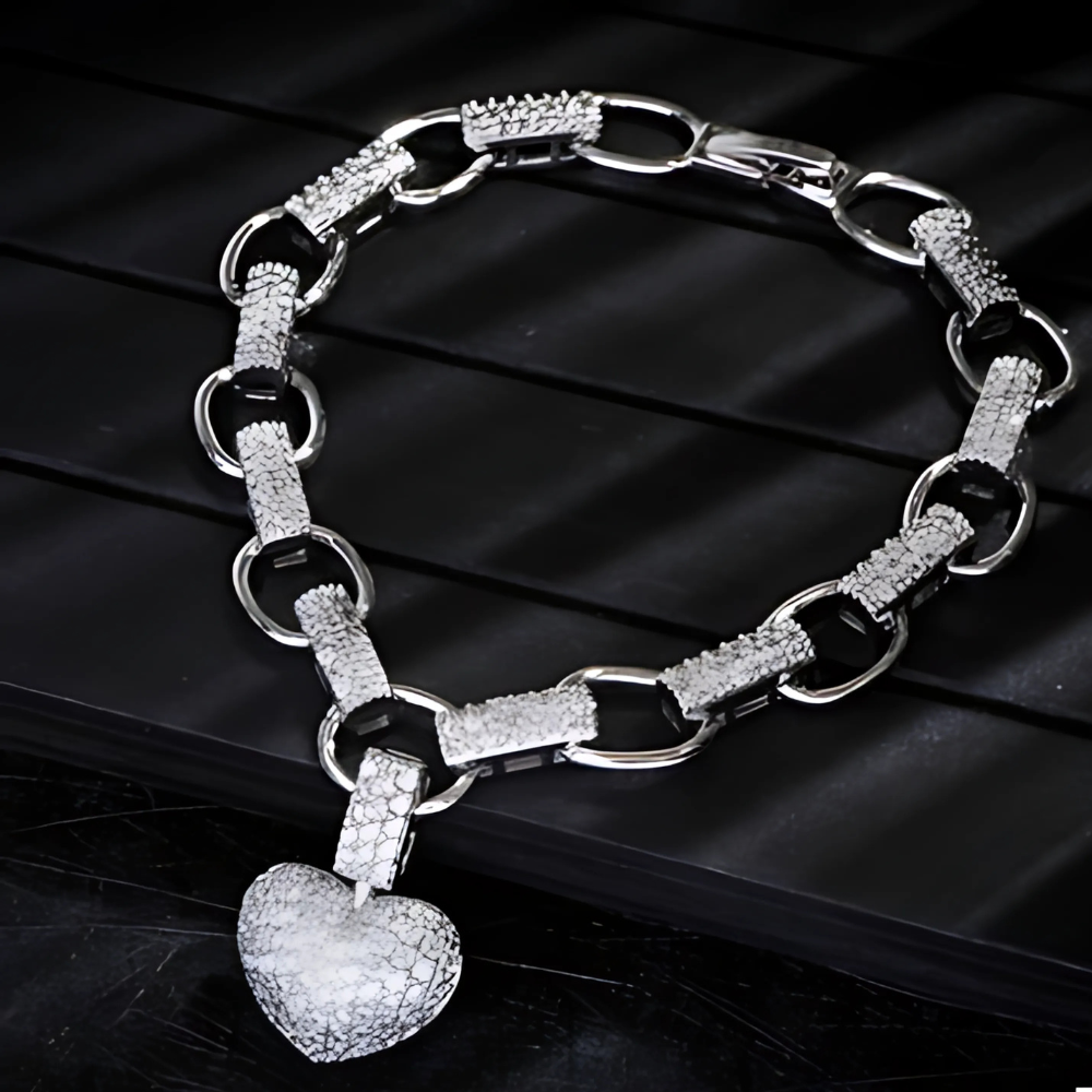 "Radiant Heart" Luxury Gift Set —  Gold Plated Necklace & Bracelet with Pavé Zirconia