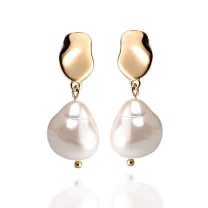 Sterling Silver Baroque Pearl Earings