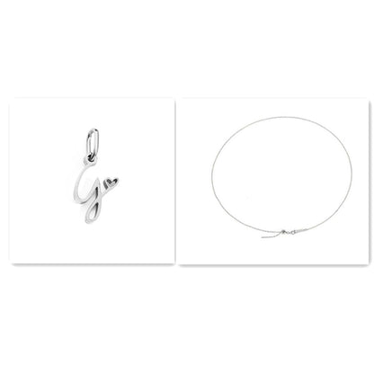 Initial Necklace - Signed with Love