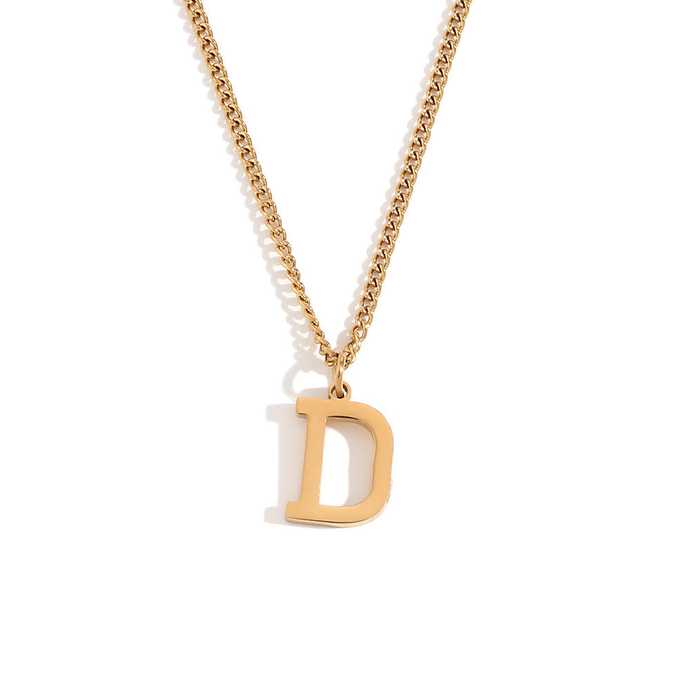 Timeless Gold Initial Pendant