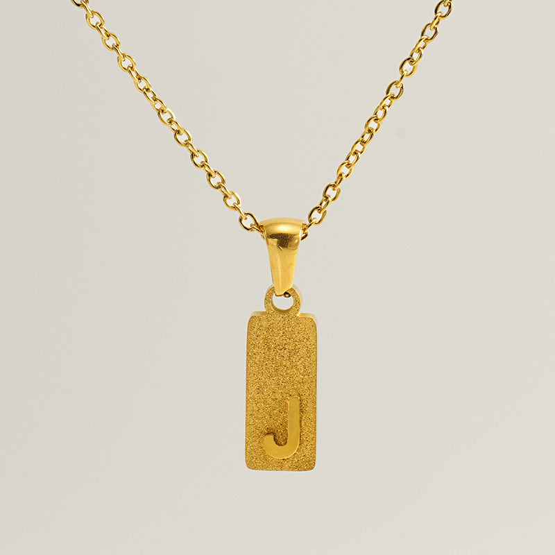 Urban Block Letter Necklace