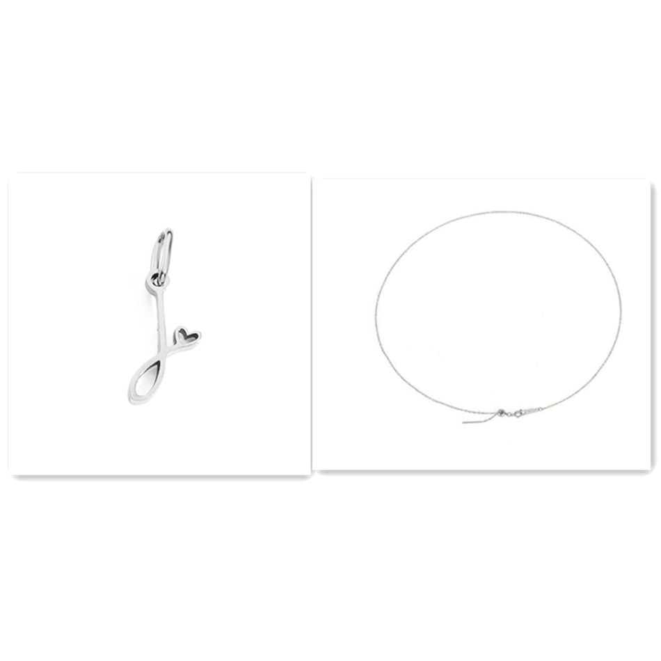 Initial Necklace - Signed with Love