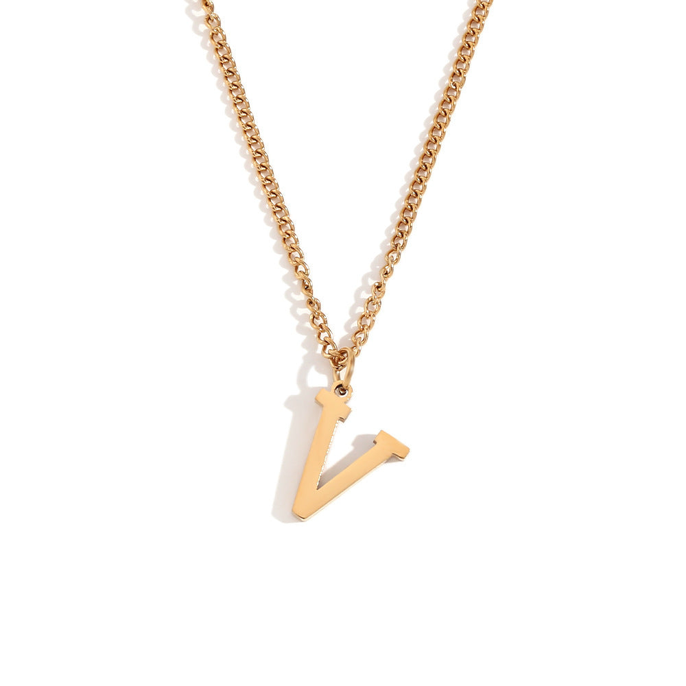 Timeless Gold Initial Pendant