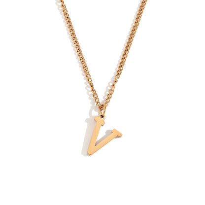Timeless Gold Initial Pendant