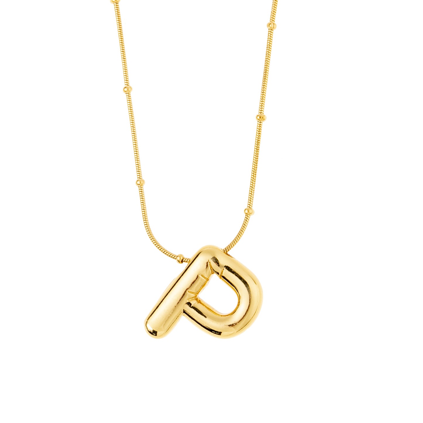 Tilted Fashion Bubble Letter Necklace – Bold, Personalized Jewelry