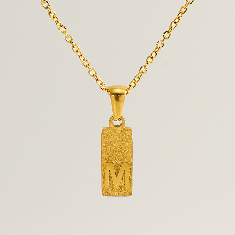 Urban Block Letter Necklace