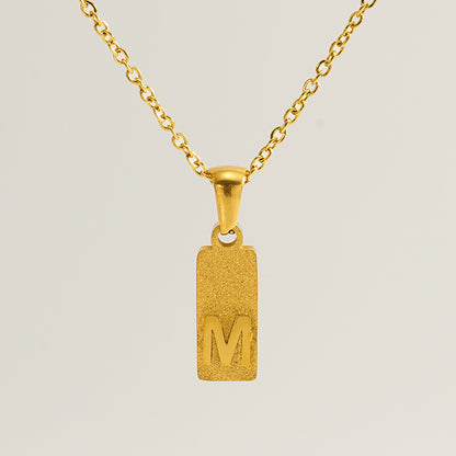 Urban Block Letter Necklace