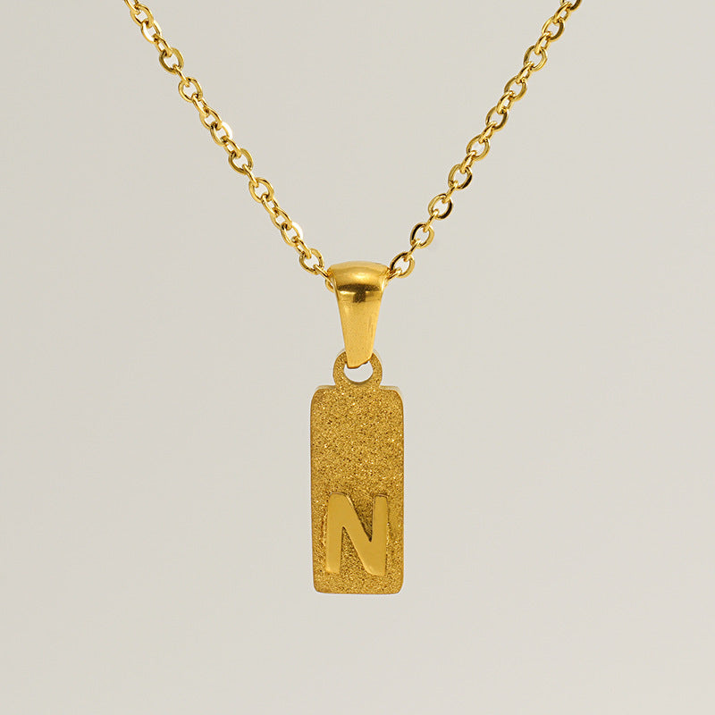 Urban Block Letter Necklace