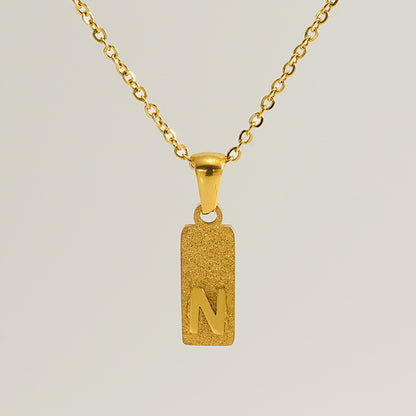 Urban Block Letter Necklace