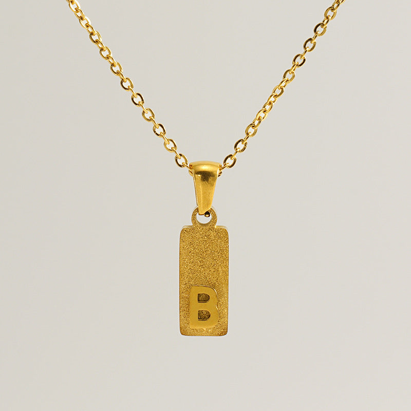 Urban Block Letter Necklace