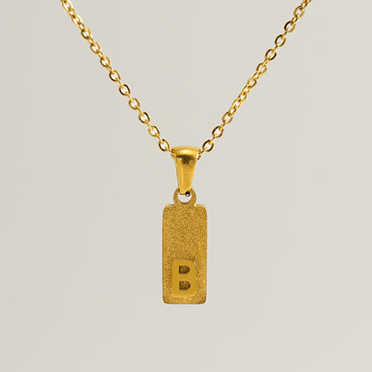 Urban Block Letter Necklace