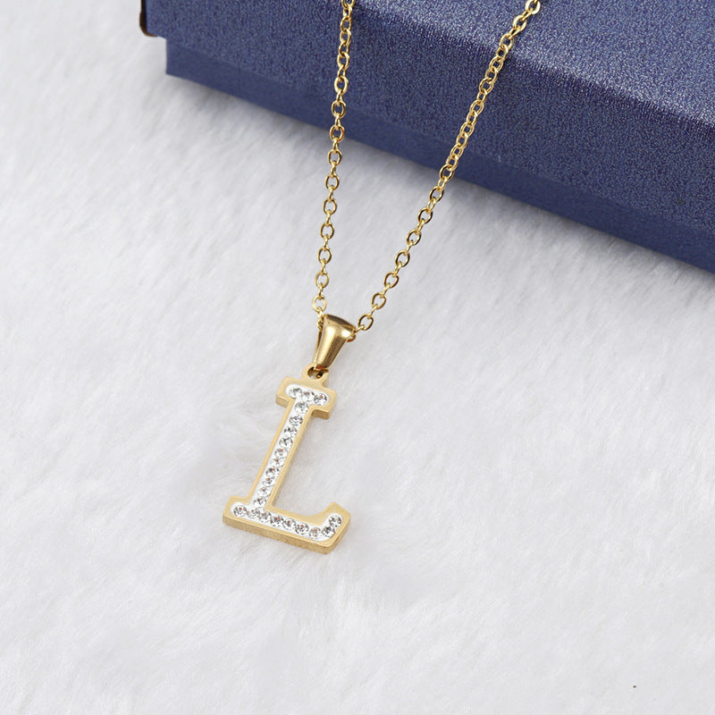 Shimmer Letter Necklace