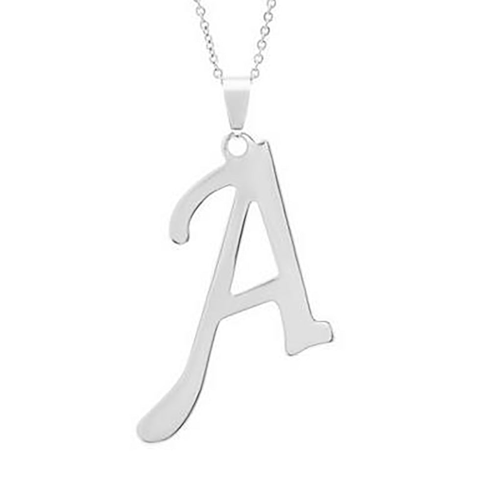 Elegant Flat Letter Necklace – Personalized Jewelry