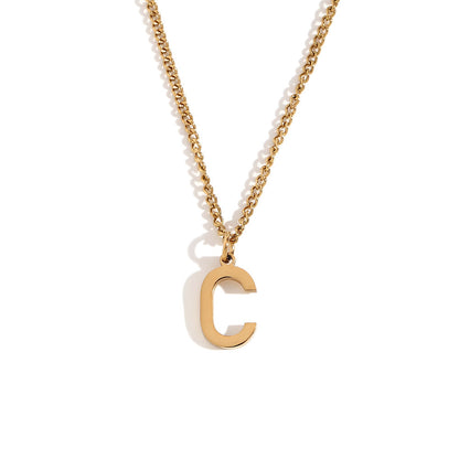 Timeless Gold Initial Pendant