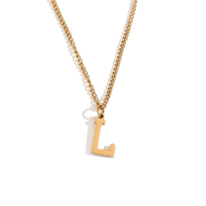 Timeless Gold Initial Pendant