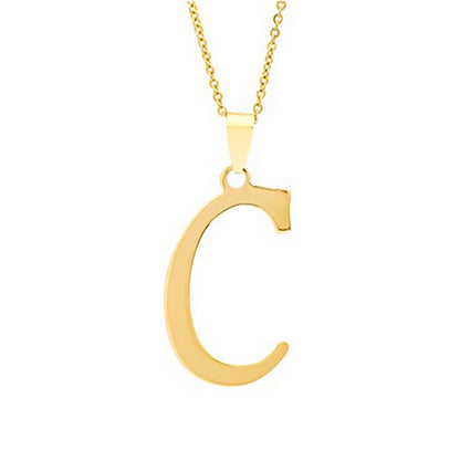 Elegant Flat Letter Necklace – Personalized Jewelry