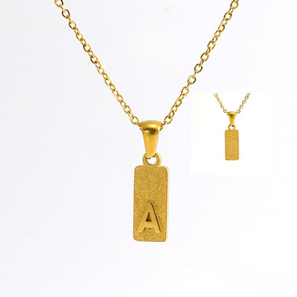 Urban Block Letter Necklace