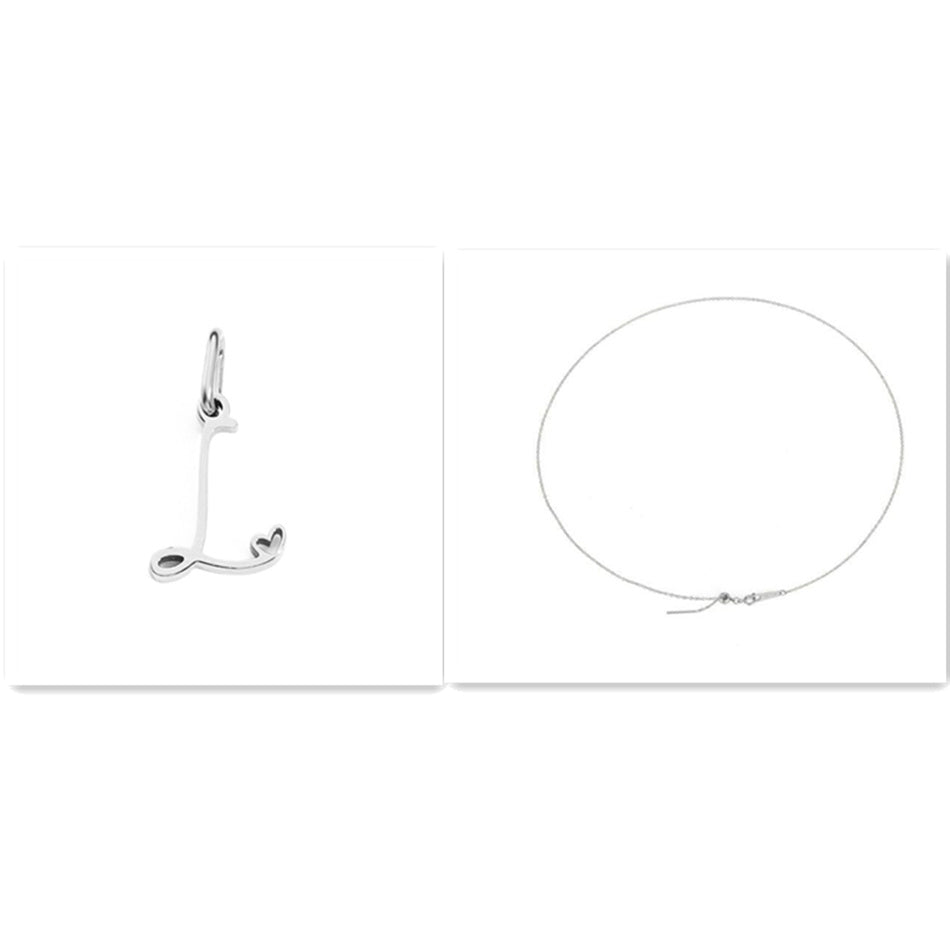 Initial Necklace - Signed with Love