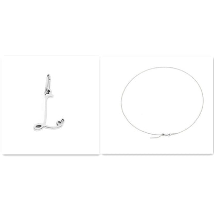 Initial Necklace - Signed with Love