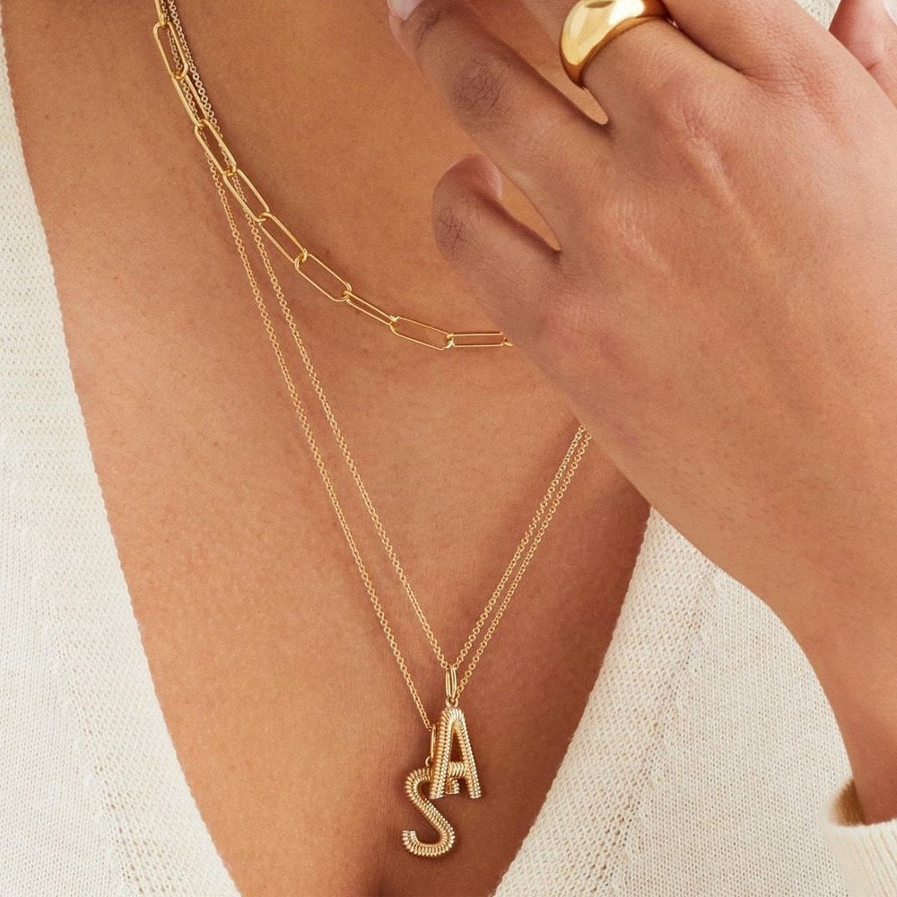 Coil Charm Chain Necklace