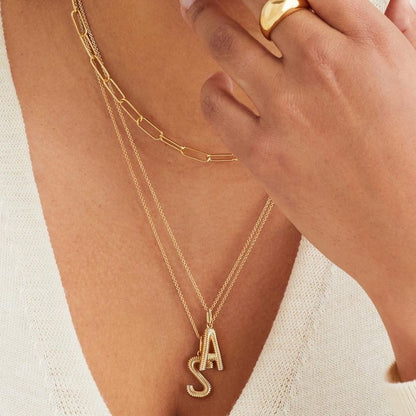Coil Charm Chain Necklace