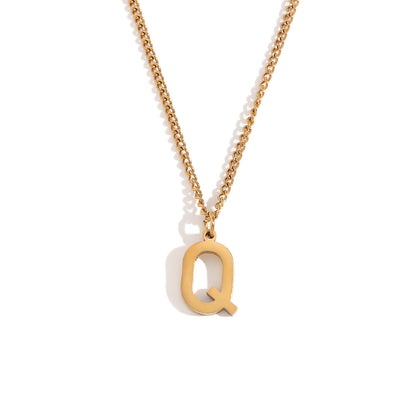 Timeless Gold Initial Pendant