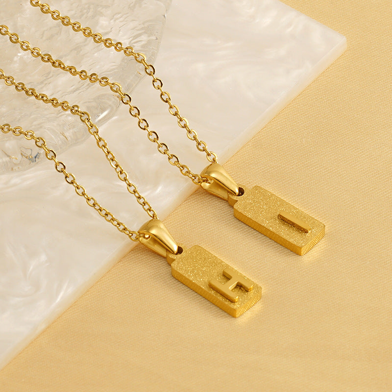 Urban Block Letter Necklace