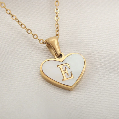 Tiny Mirror Initial Heart Necklace – Personalized Gift for Her