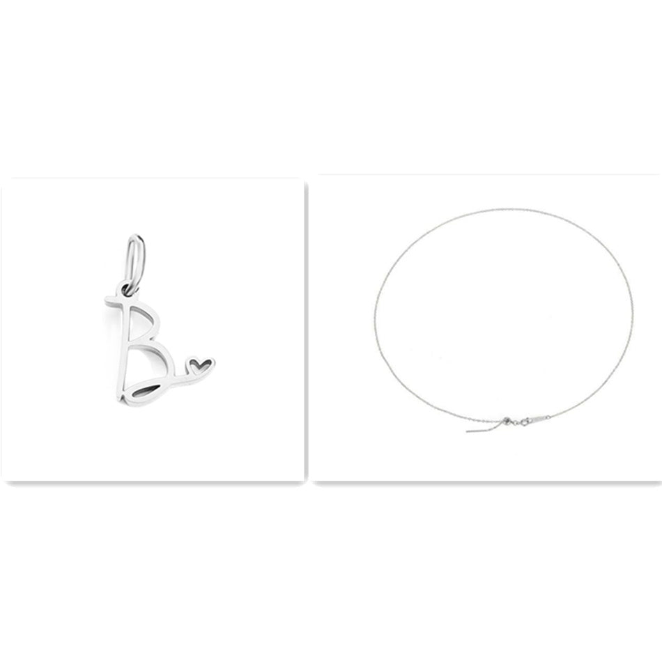 Initial Necklace - Signed with Love