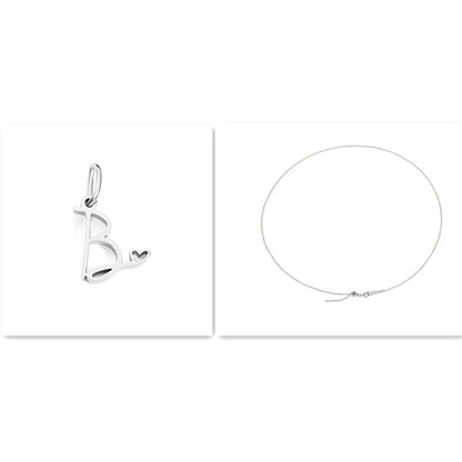 Initial Necklace - Signed with Love