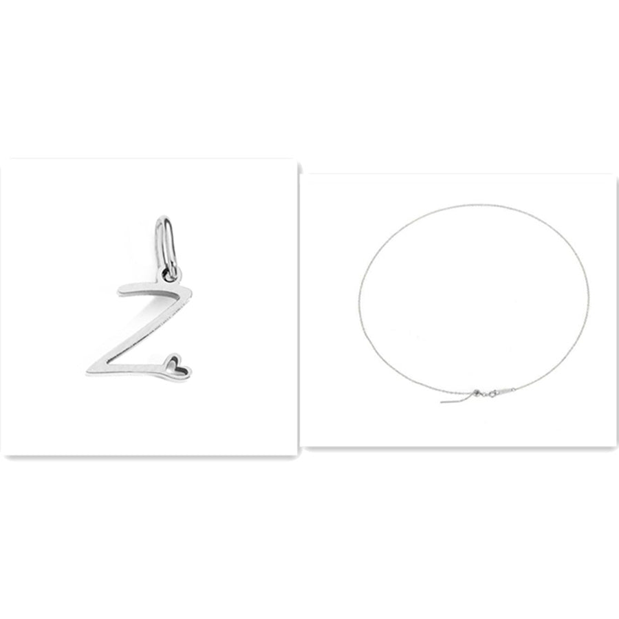 Initial Necklace - Signed with Love