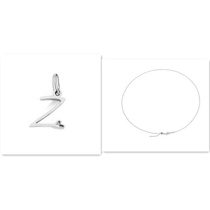 Initial Necklace - Signed with Love