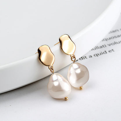 Sterling Silver Baroque Pearl Earings